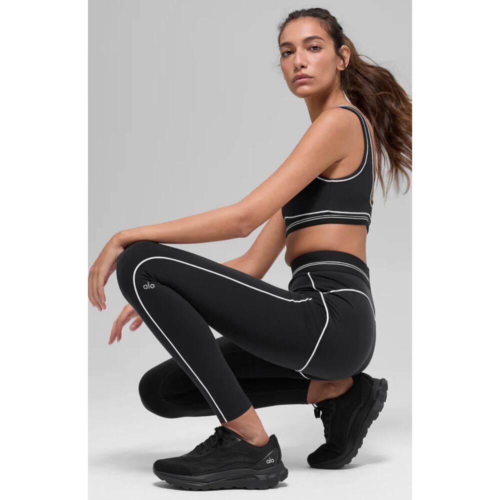 ALO Airbrush High-Waist 7/8 Heart Throb Legging NWT Size Large - Picture 6 of 6